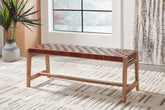 Tampa Furniture Outlet Lutz - Ashley Furniture - Lemmund Accent Bench - Accent Bench / Natural/Brown / 48"W x 16"D x 18"H - A3000682